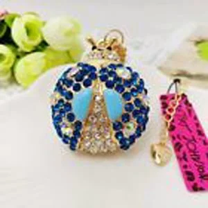 Betsey Johnson Blue Beetle Pendant