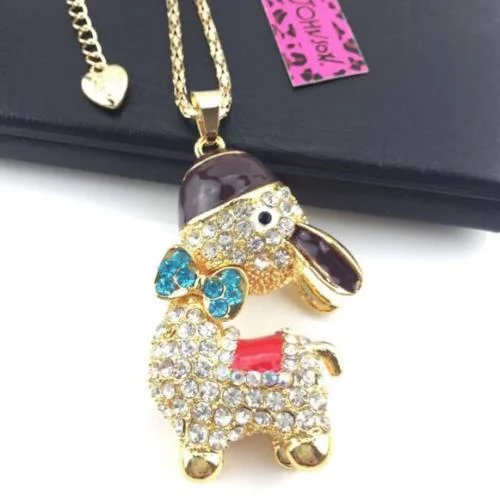 Betsey Johnson Donkey Pendant