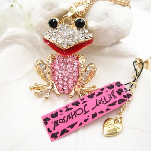 Betsey Johnson Frog Pendant