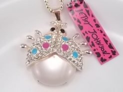 Betsey Johnson Pastel Beetle Pendant