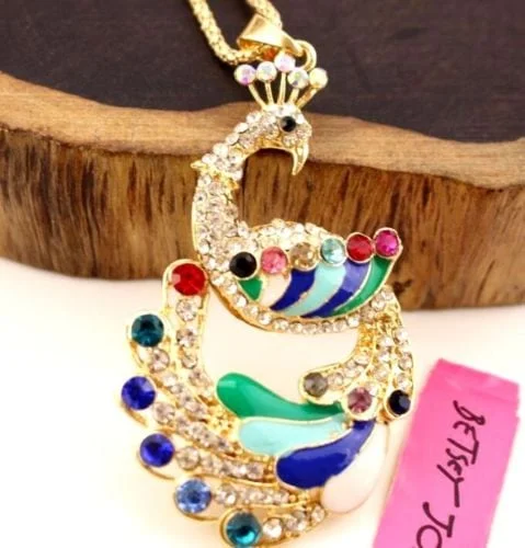 Betsey johnson sales peacock jewelry