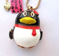 Betsey Johnson Penguin Pendant