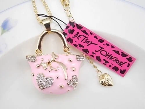 Betsey johnson pink on sale purse