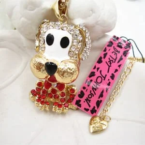 Betsey Johnson Red Dog Pendant
