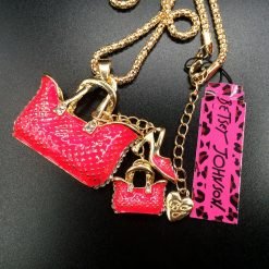 Betsey Johnson Red Purses Pendant