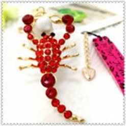 Betsey Johnson Red Scorpion Pendant